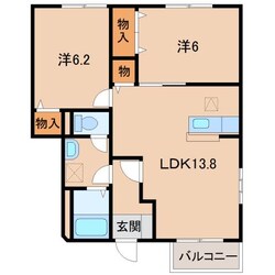 田井ノ瀬駅 徒歩28分 1階の物件間取画像